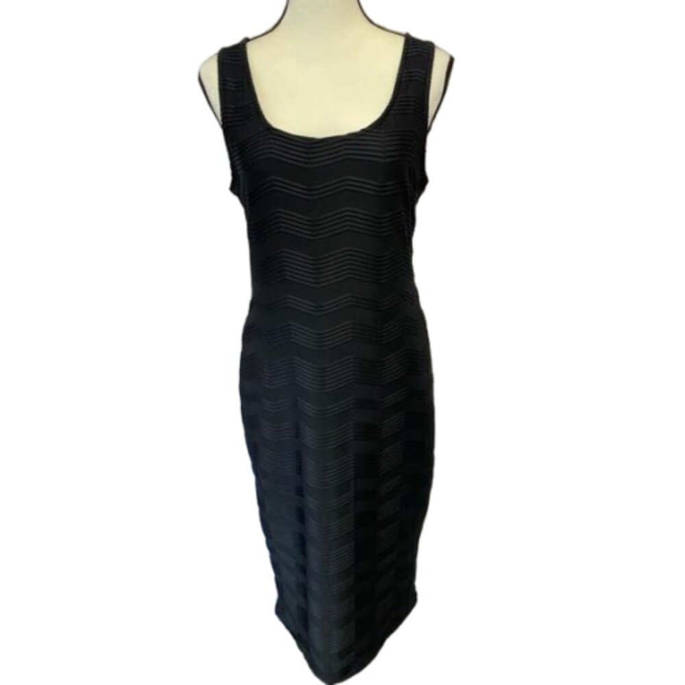 2/$30 2B Bebe Black Tank Bodycon Racerback Cocktail  Dress Size L #1002